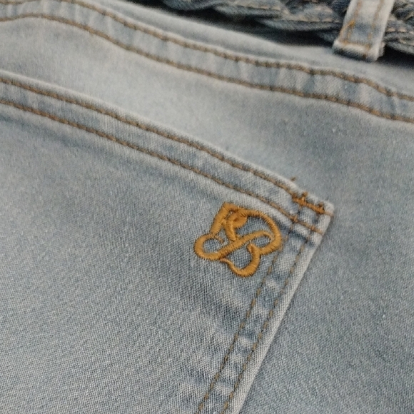 Women's Light Blue Flared Jeans - Picture 8 of 11